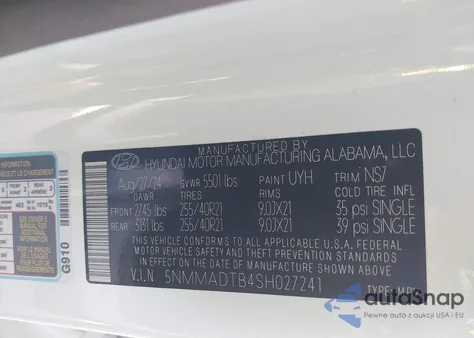 2025 Genesis Gv70 2.5T Awd из США, поврежденный, VIN 5NMMADTB4SH027241